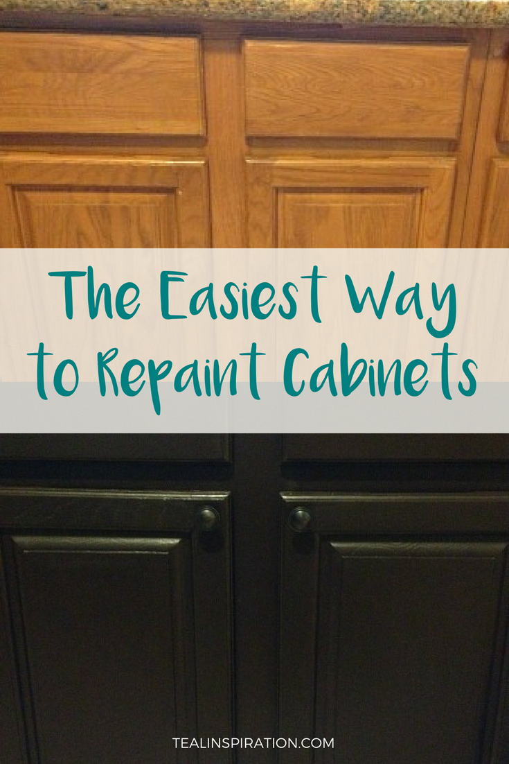 The Easiest Way to Repaint Cabinets