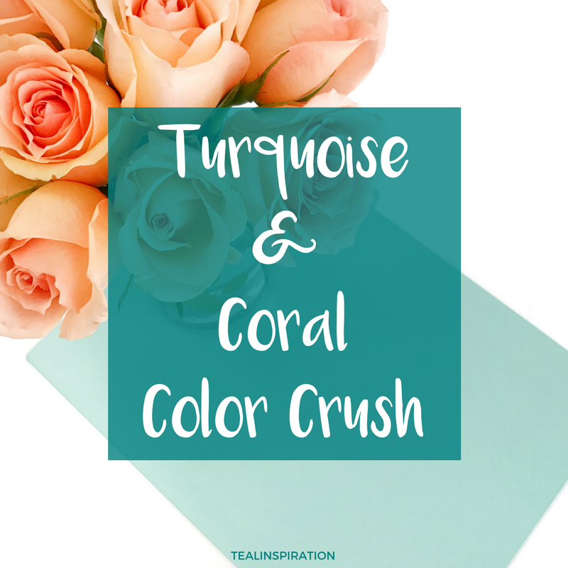 Turquoise and Coral Color Crush