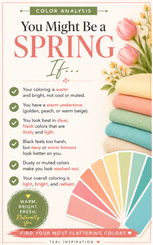 You might be a Spring If seasonal color analysis