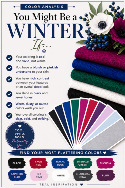 You might be a Winter if seasonal color analysis