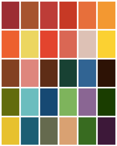 autumn color palette code