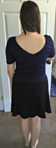 Market & Spruce Gwendolen V-Back Knit Shirt and 41Hawthorn Abbie Reversible Skirt