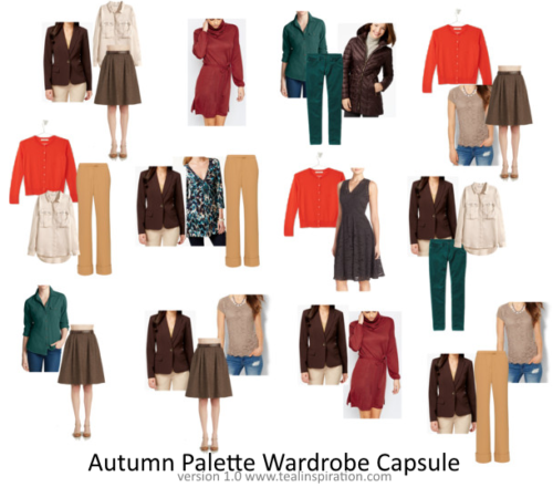 Autumn Color Palette Wardrobe Capsule