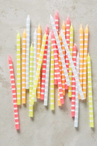 Anthropologie Pastel Party Candles