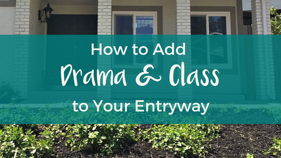 how to add drama and class to your entryway