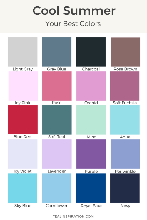 Color Analysis - What Season Are You? - Tealinspiration.com