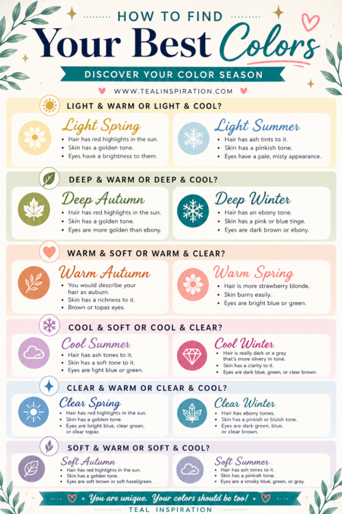find your best colors flowchart