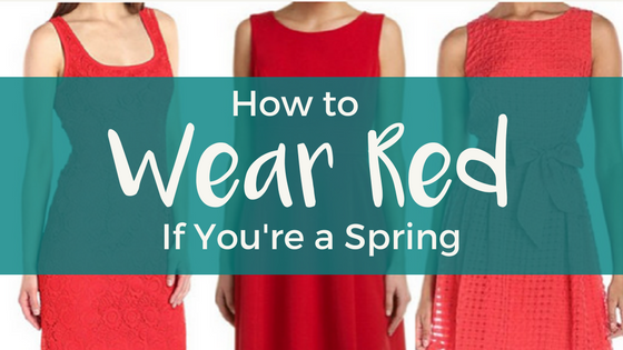 How to Wear Red if You're a Spring