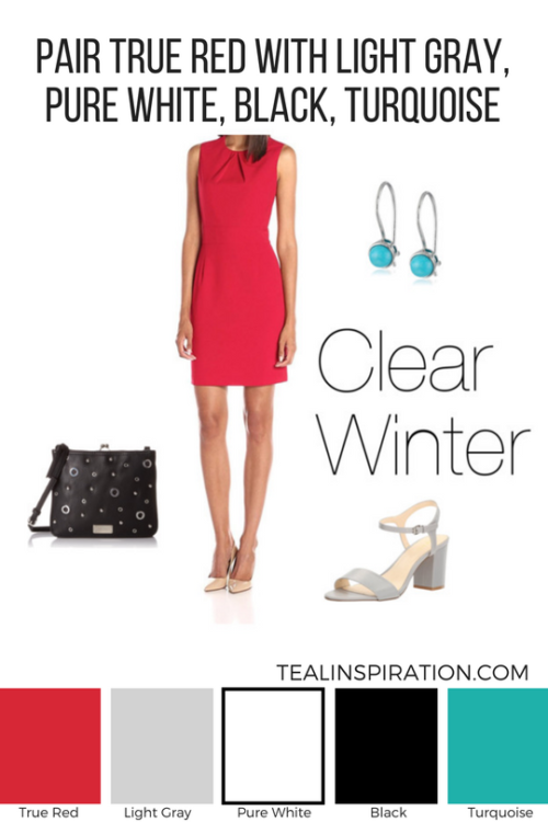 How to Wear Red if You're a Clear Winter