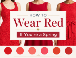 how to wear red if you're a spring