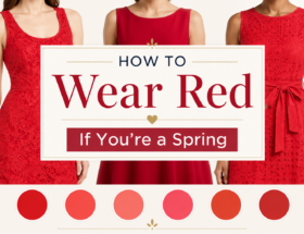 how to wear red if you're a spring
