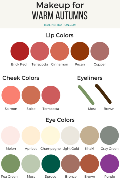 Warm Autumn Makeup Colors