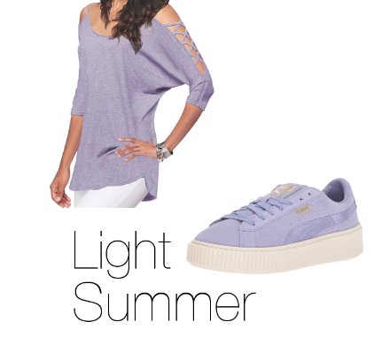 How to Wear Purple Light Summer