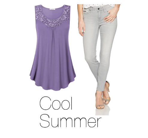 How to Wear Purple Cool Summer
