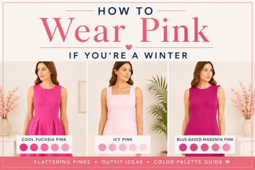 How to wear pink if you're a Winter seasonal color palette