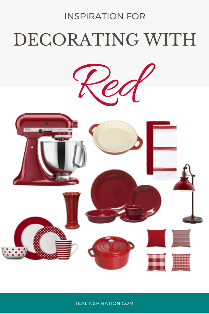 Inspiration for Decorating with Red – Teal Inspiration