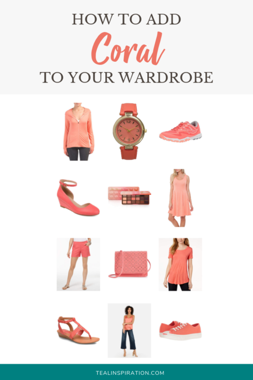 how to add coral to your wardrobe