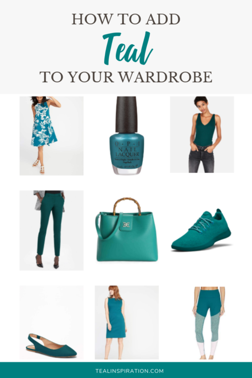 how to add teal to your wardrobe
