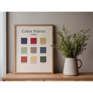 Decades Color Palette Art Prints | Vintage Color Palette Wall Decor (1920s-2010s) - Image 4