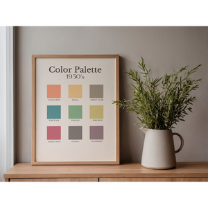 Decades Color Palette Art Prints | Vintage Color Palette Wall Decor (1920s-2010s) - Image 5