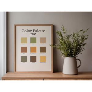 Decades Color Palette Art Prints | Vintage Color Palette Wall Decor (1920s-2010s) - Image 7