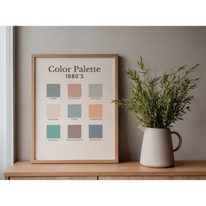 Decades Color Palette Art Prints | Vintage Color Palette Wall Decor (1920s-2010s) - Image 8