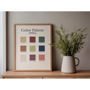 Decades Color Palette Art Prints | Vintage Color Palette Wall Decor (1920s-2010s) - Image 9