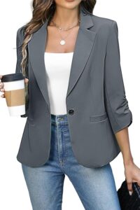 Gray blazer
