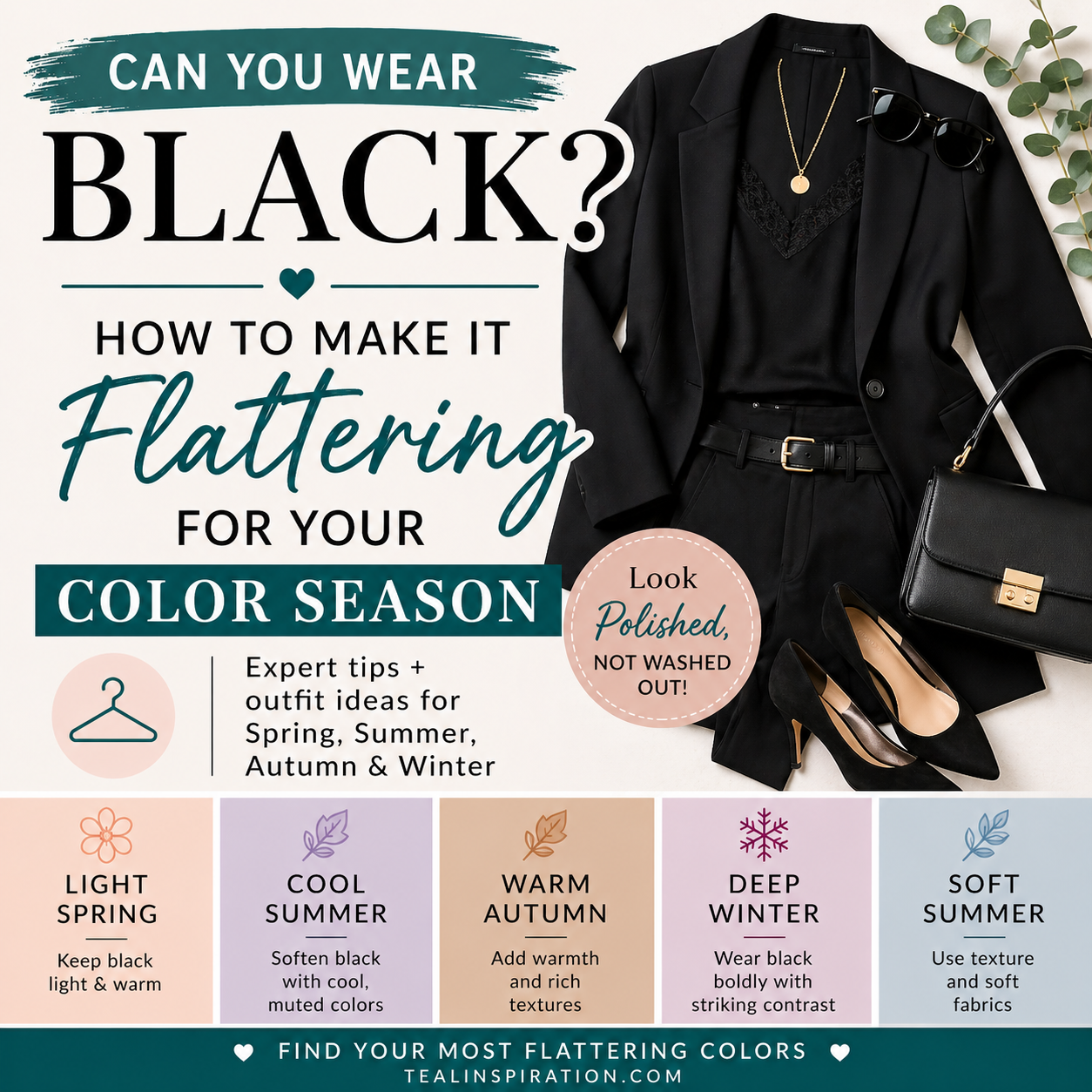 How to Wear Black for Your Color Season