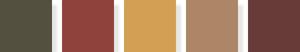 Autumn seasonal color palette swatches