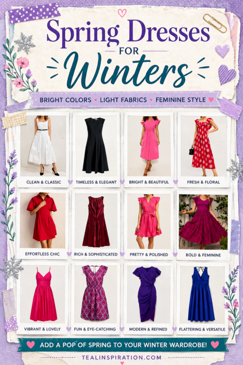 spring dresses for winter seasonal palette