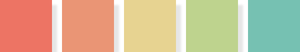 Spring seasonal color palette swatches