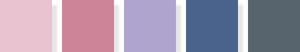 Summer seasonal color palette swatches