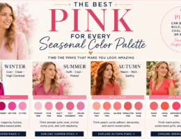 the best pink for every seasonal color palette