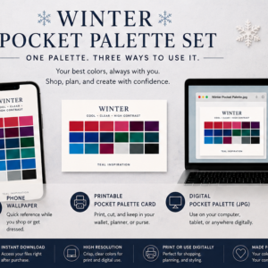 winter color palette pocket bundle shopping color reference