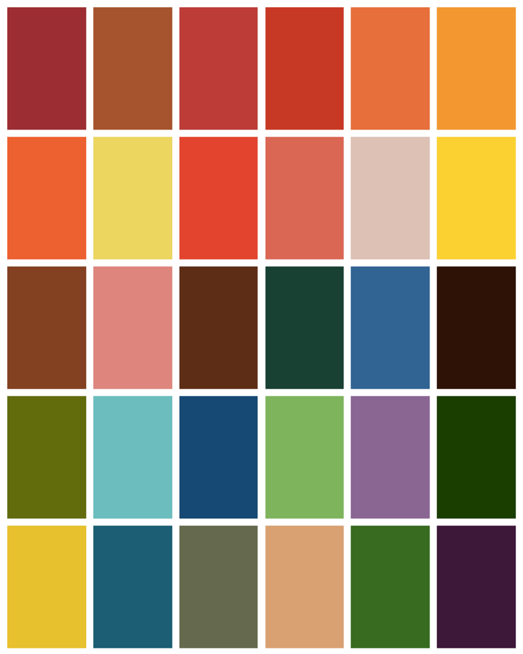 Autumn Color Palette - www.tealinspiration.com