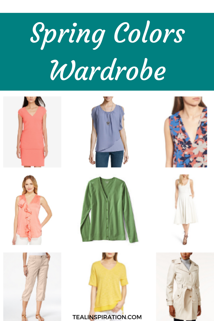 Spring Colors Wardrobe – Teal Inspiration