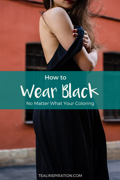 How to Wear Black – Teal Inspiration