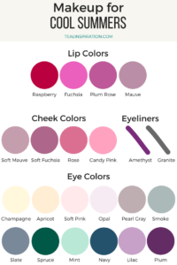 Cool Summer Makeup Colors