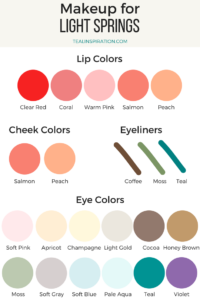 Light Spring Makeup Colors