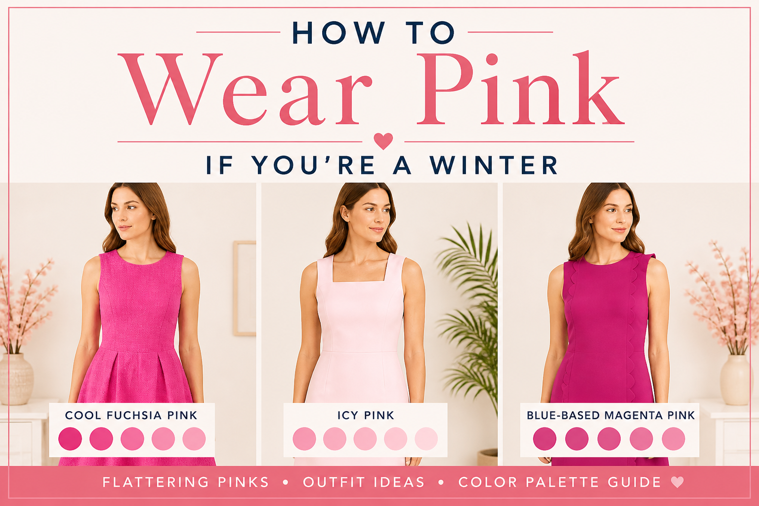 Pink Outfit Ideas for Winter Coloring