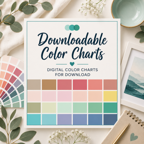 Downloadable Color Charts – Teal Inspiration