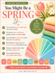 You might be a Spring If seasonal color analysis