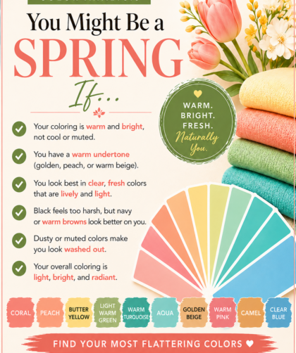 You might be a Spring If seasonal color analysis