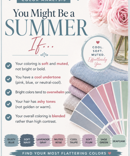 You might be a Summer If seasonal color analysis