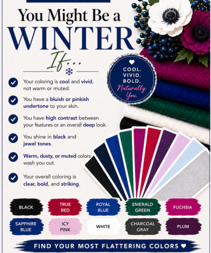 You might be a Winter If seasonal color analysis