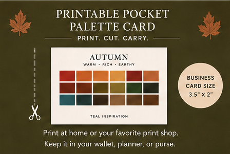 autumn palette pocket bundle shopping color reference