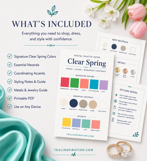 Clear Spring Color Palette Guide | Digital Seasonal Color Analysis PDF ...