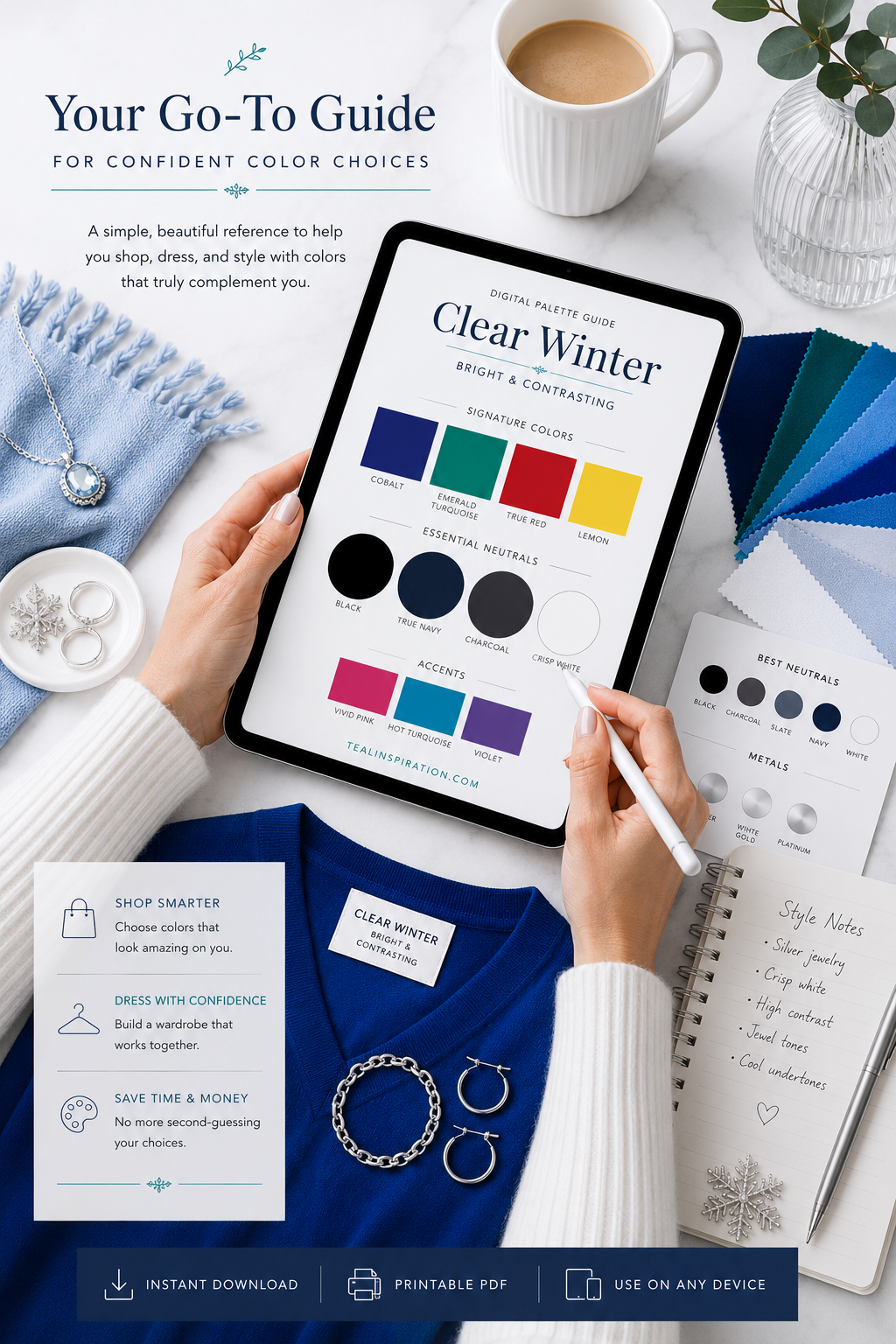 Winter color palette guide