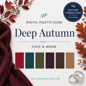 Deep Autumn Color Palette Guide | Digital Seasonal Color Analysis PDF